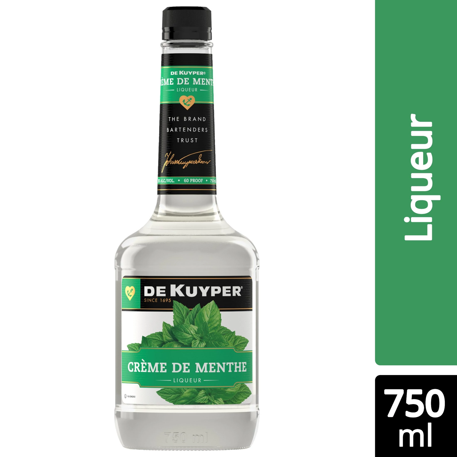 slide 1 of 2, DeKuyper Creme de Menthe White, 750 ml