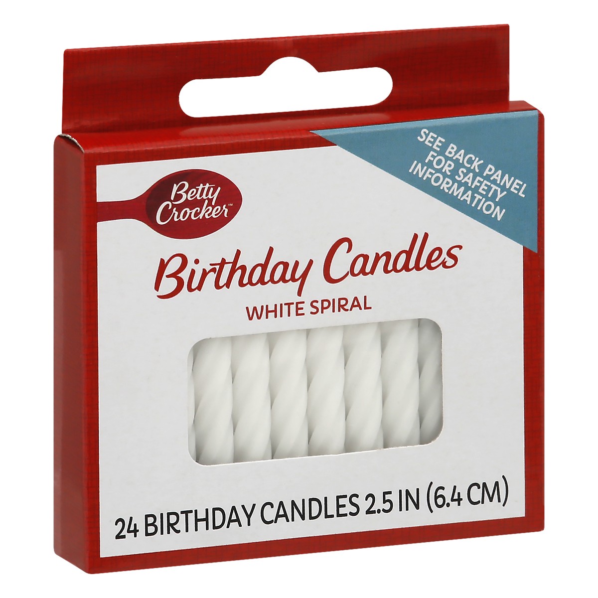 slide 8 of 10, Betty Crocker White Spiral Birthday Candles 24 ea, 24 ct