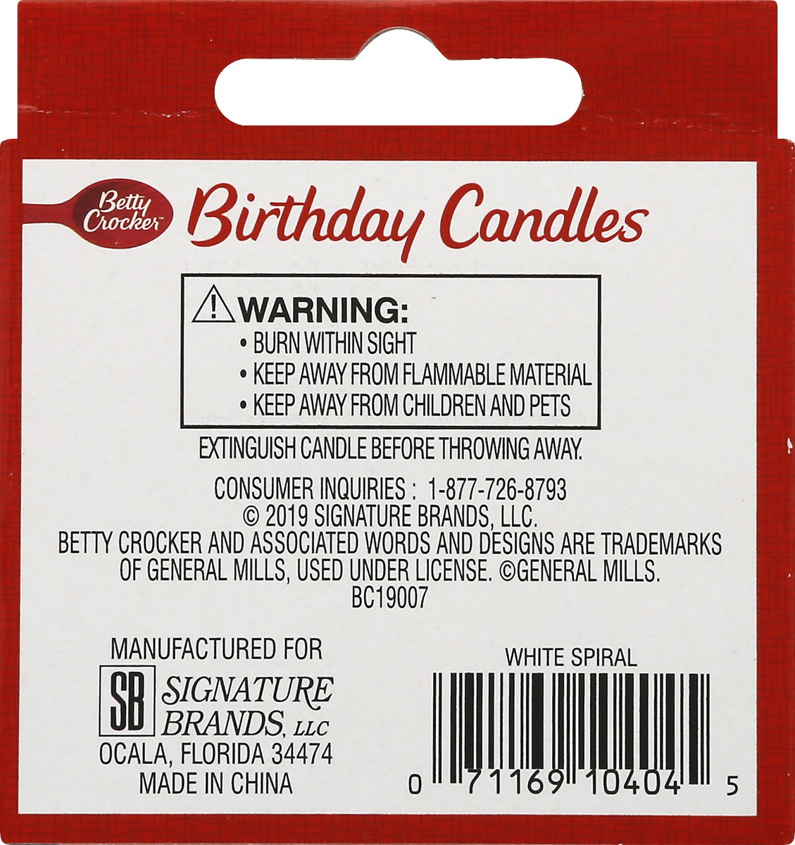 slide 9 of 10, Betty Crocker White Spiral Birthday Candles 24 ea, 24 ct