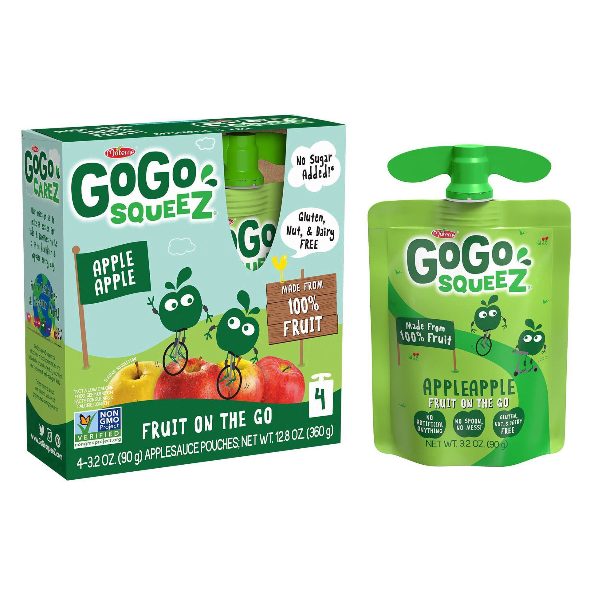 slide 34 of 42, GoGo squeeZ Applesauce 4 ea, 4 ct