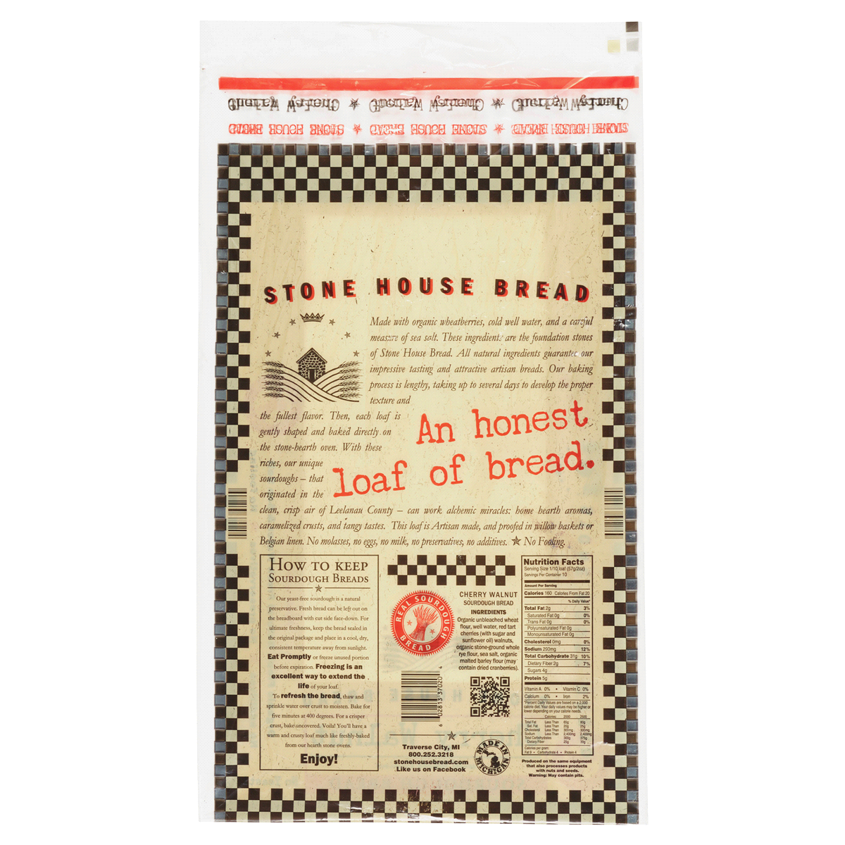 slide 2 of 2, Stone House Bread Stone House Sourdough Bread, Cherry Walnut, 20 oz, 20 oz