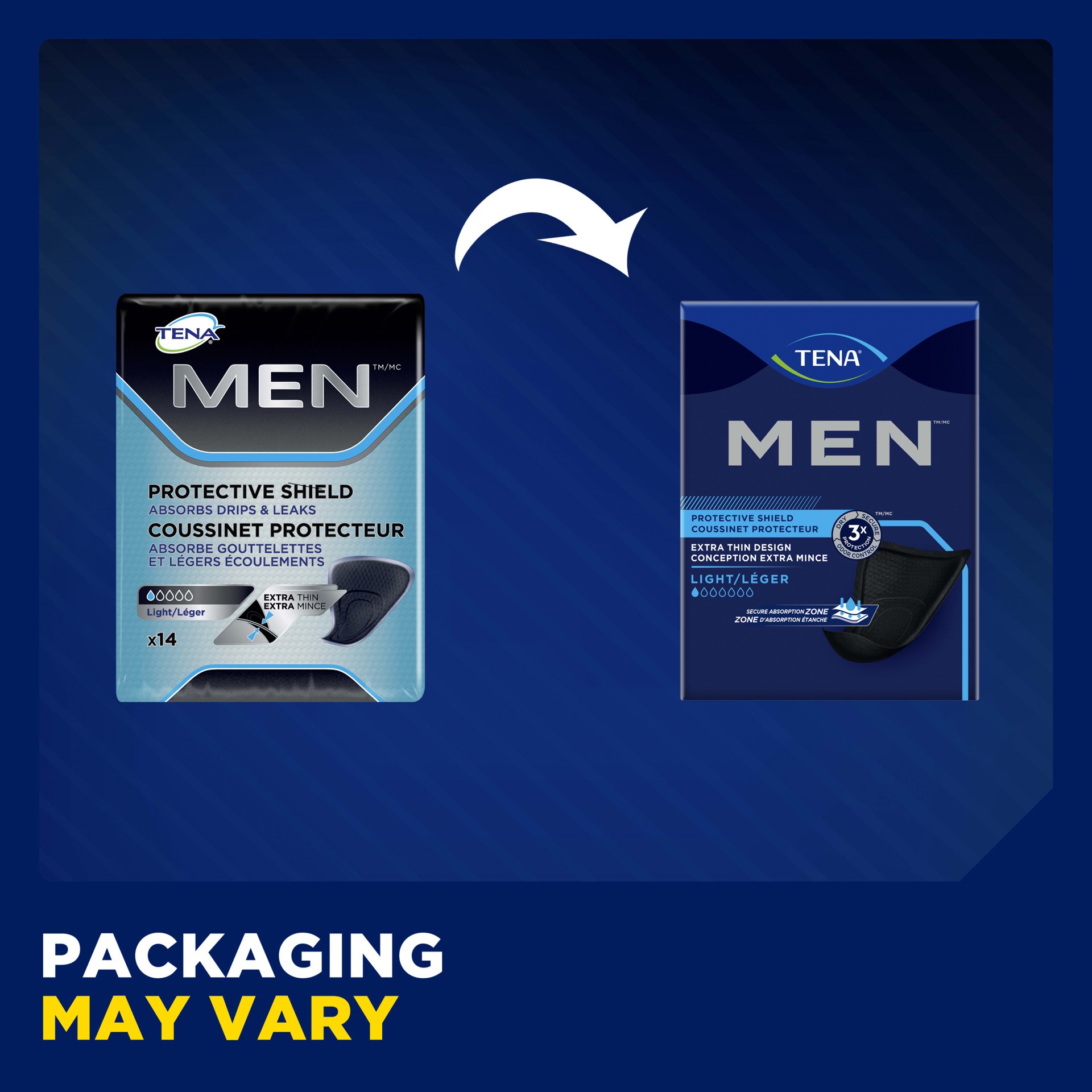 slide 6 of 8, TENA Men Incontinence Shields, Light, 112 ct, 14 ct