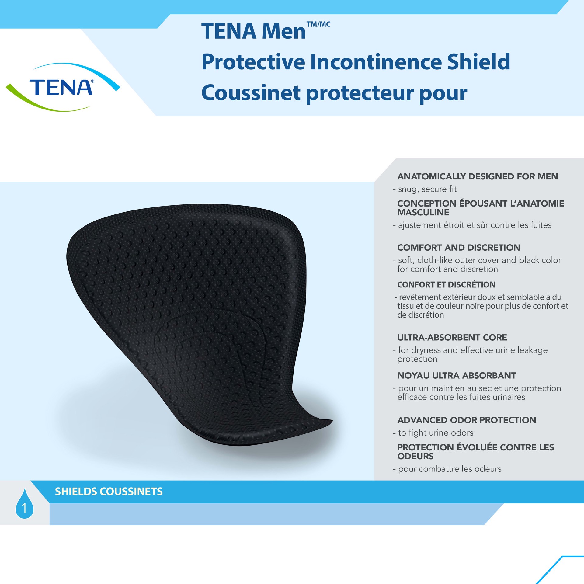 slide 4 of 8, TENA Men Incontinence Shields, Light, 112 ct, 14 ct