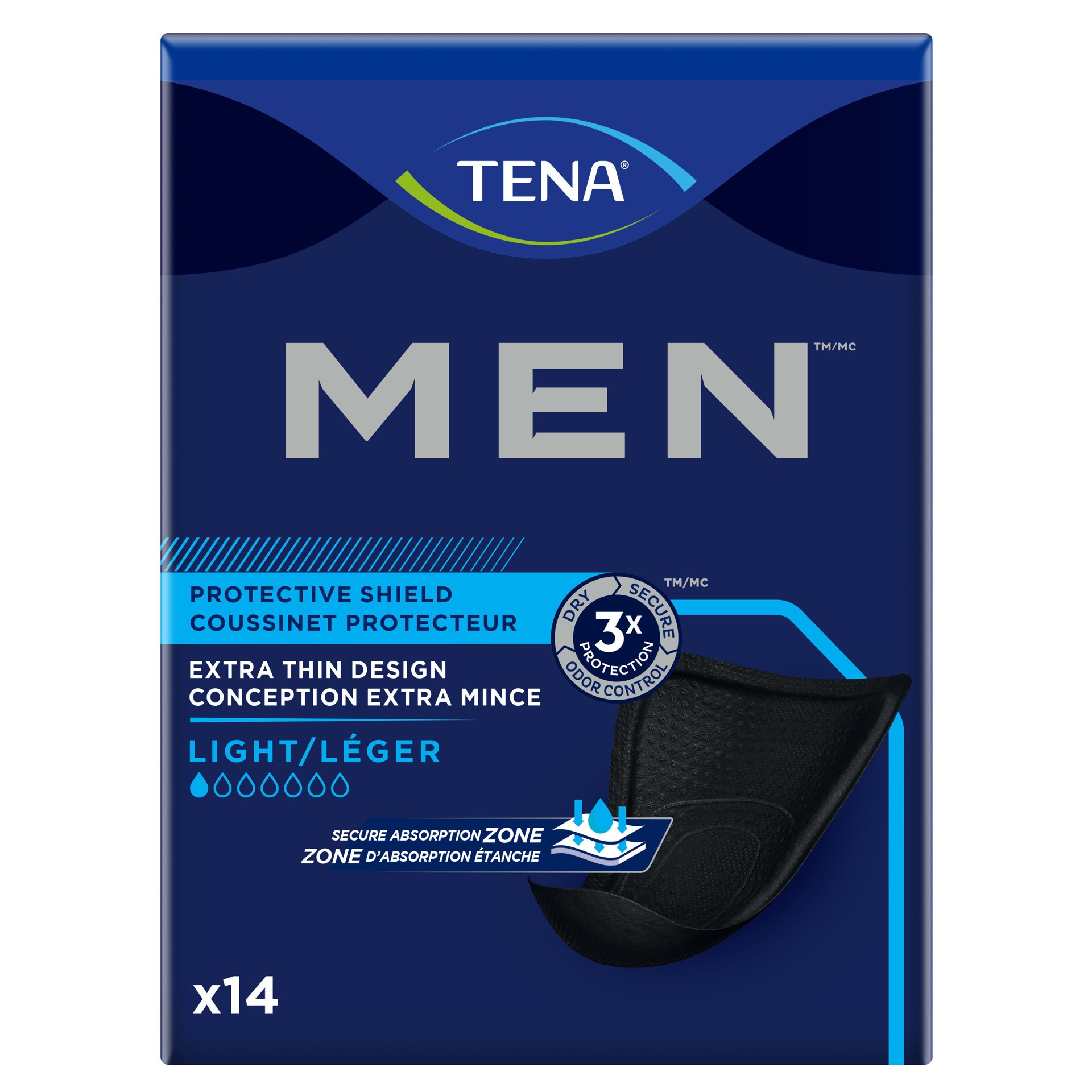 slide 3 of 8, TENA Men Incontinence Shields, Light, 112 ct, 14 ct