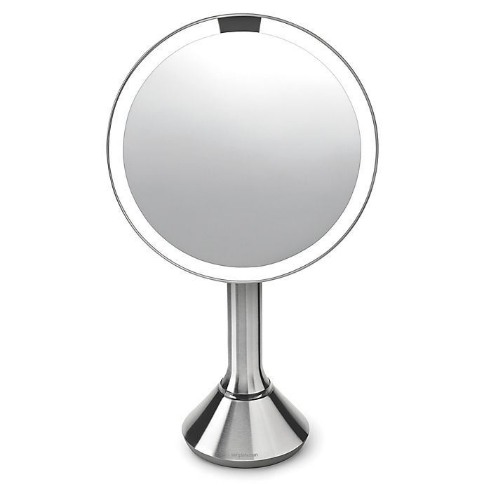 slide 1 of 1, simplehuman 8 Sensor Mirror with Touch-Control Brightness, 1 ct