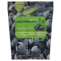 slide 1 of 1, Signature Kitchens Unsweetened Whole Blueberries, 32 oz