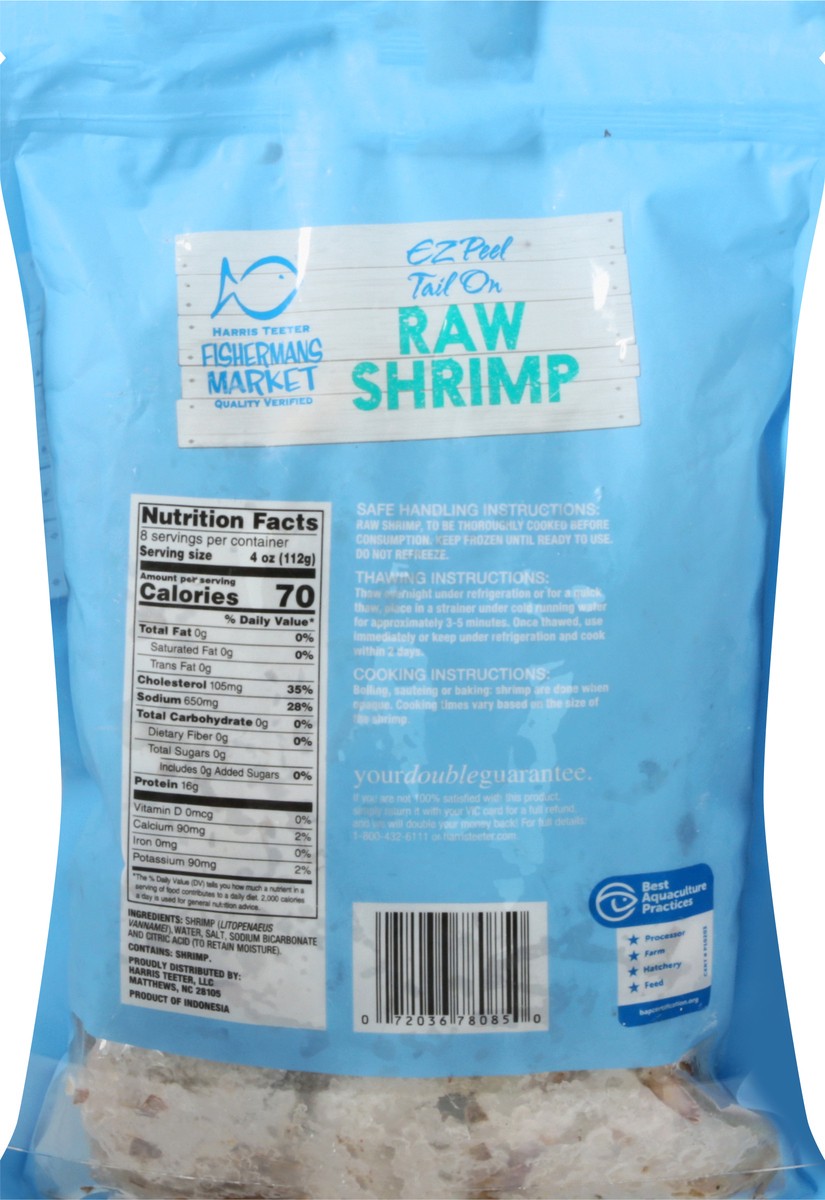 slide 3 of 9, Fisherman's Market Extra Large EZ Peel Tail On Raw Shrimp 32 oz, 32 oz