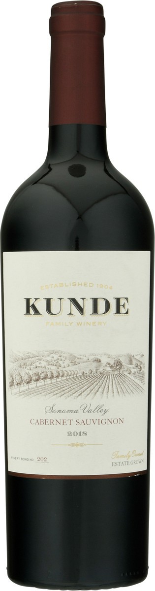 slide 1 of 10, Kunde Family Winery Sonoma Valley Cabernet Sauvignon 750 ml, 750 ml