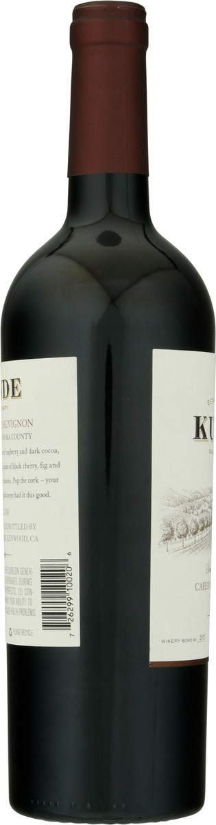 slide 7 of 10, Kunde Estate Kunde Family Winery Cabernet Sauvignon, Sonoma Valley, 750 ml