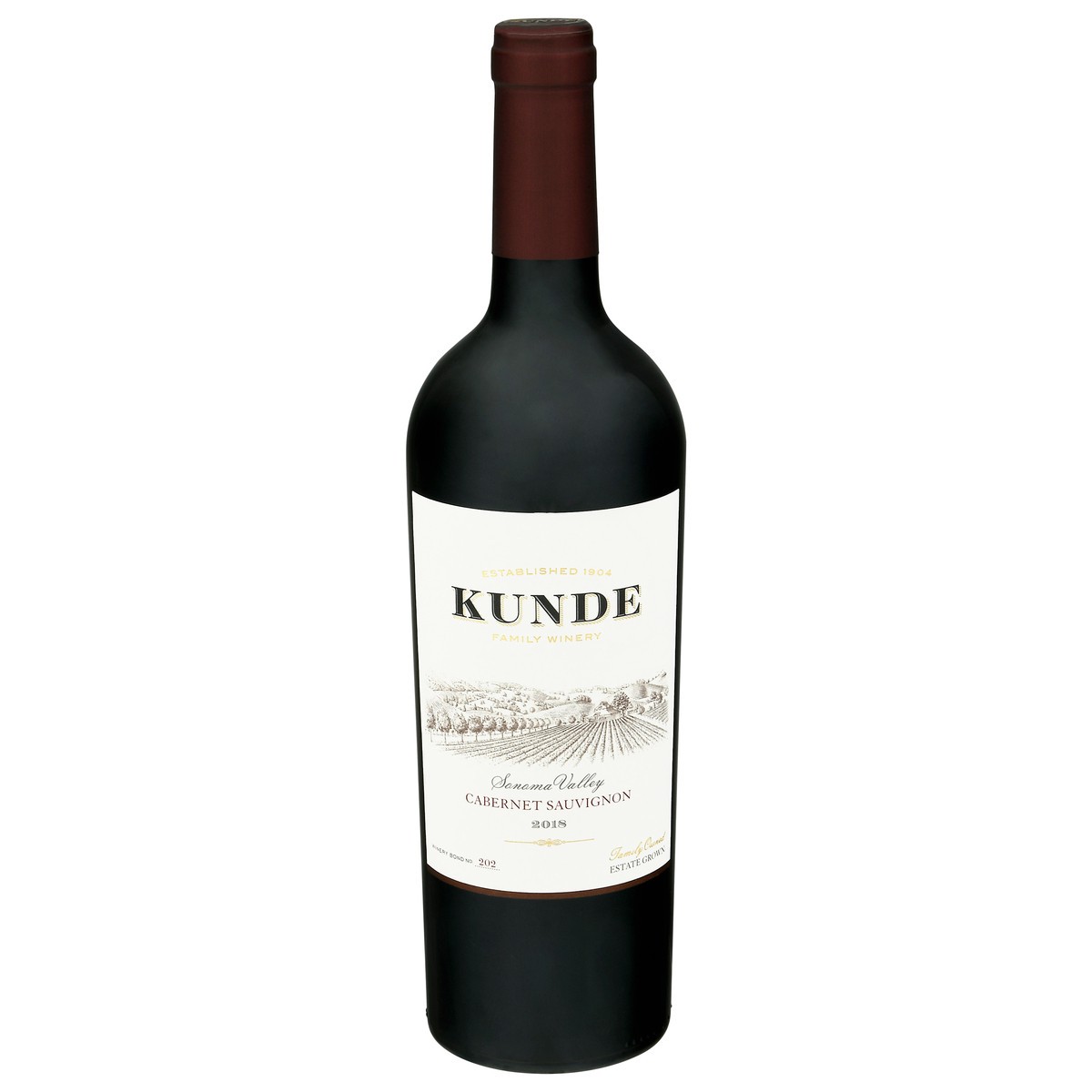 slide 1 of 10, Kunde Estate Kunde Family Winery Cabernet Sauvignon, Sonoma Valley, 750 ml