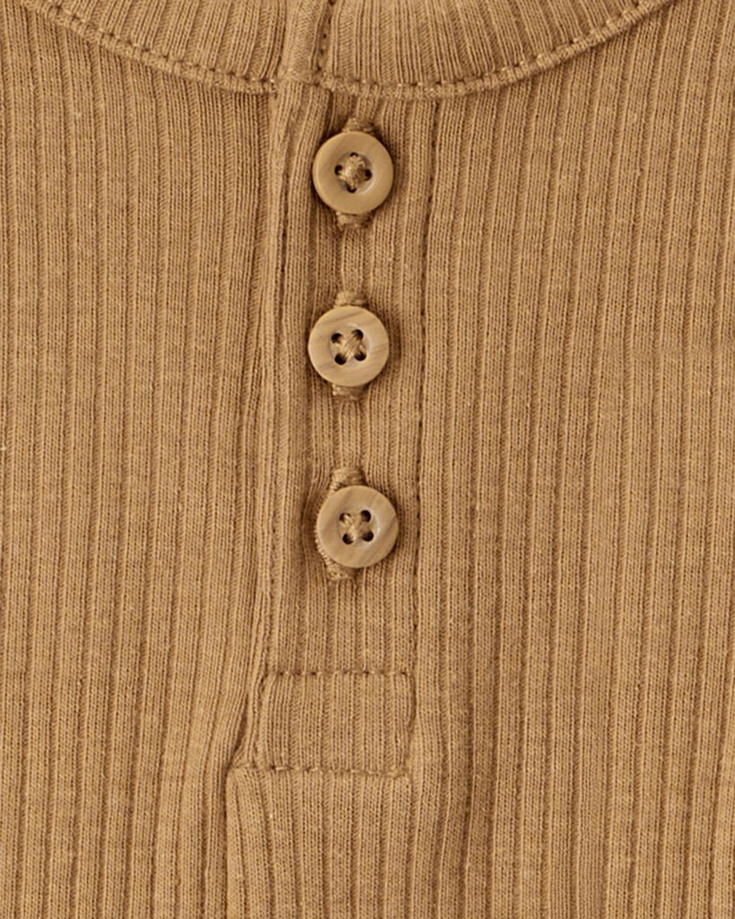 slide 4 of 4, Carter's Baby Boy 3-Pack Elephant Print Long-Sleeve Multipack Bodysuits Cream/Brown/Navy 3M, 1 ct