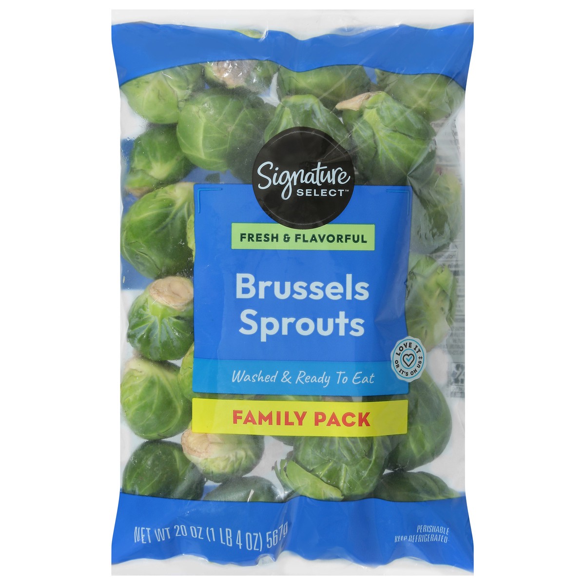 slide 4 of 4, Signature Select/farms Brussels Sprouts Family Pack - 20 Oz, 20 oz