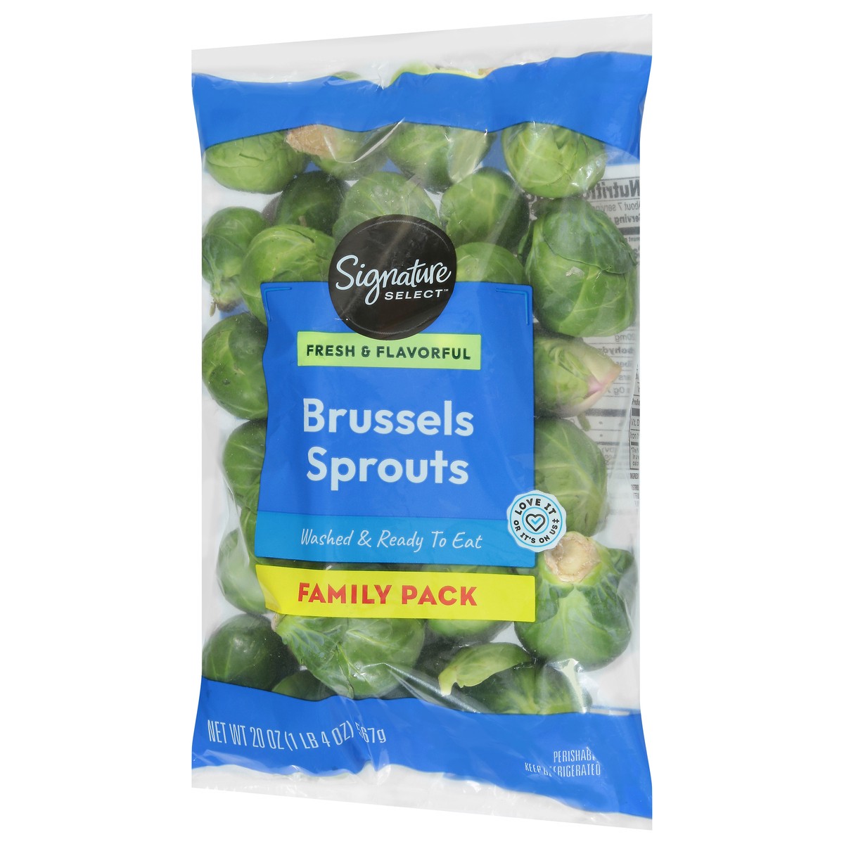slide 3 of 4, Signature Select/farms Brussels Sprouts Family Pack - 20 Oz, 20 oz