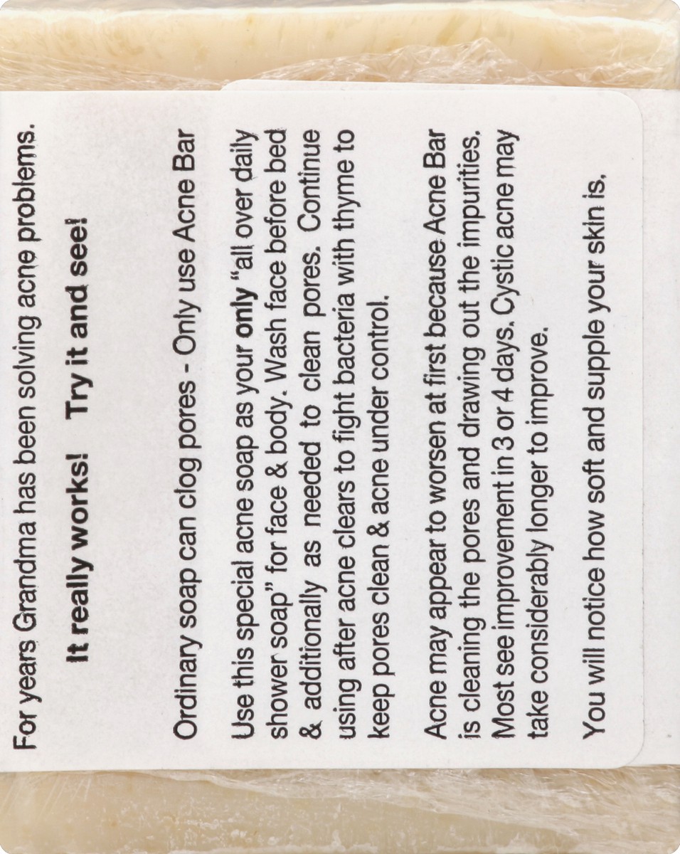 slide 2 of 5, Grandmas Pure & Natural Acne Bar 4 oz, 4 oz