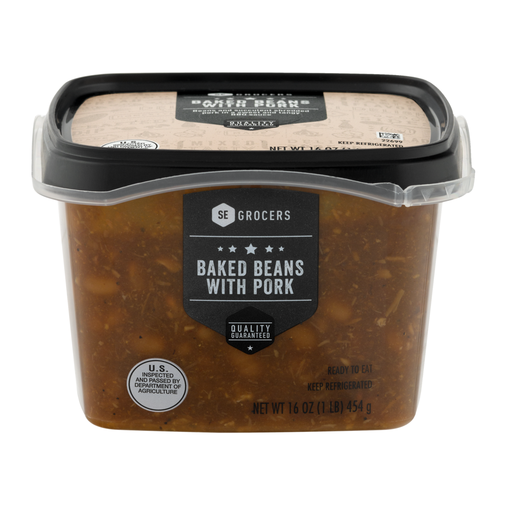slide 1 of 1, SE Grocers Baked Beans With Pork, 1 lb