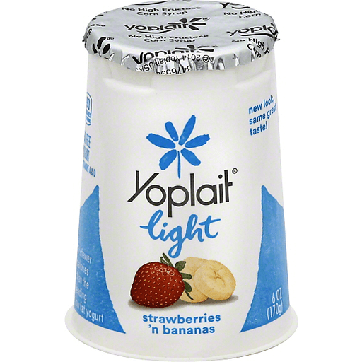 slide 2 of 3, Yoplait Light Strawberries 'n Bananas Yogurt, 6 oz