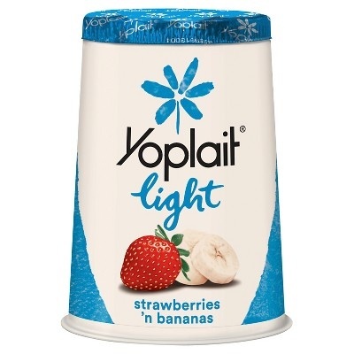 slide 1 of 3, Yoplait Light Strawberries 'n Bananas Yogurt, 6 oz
