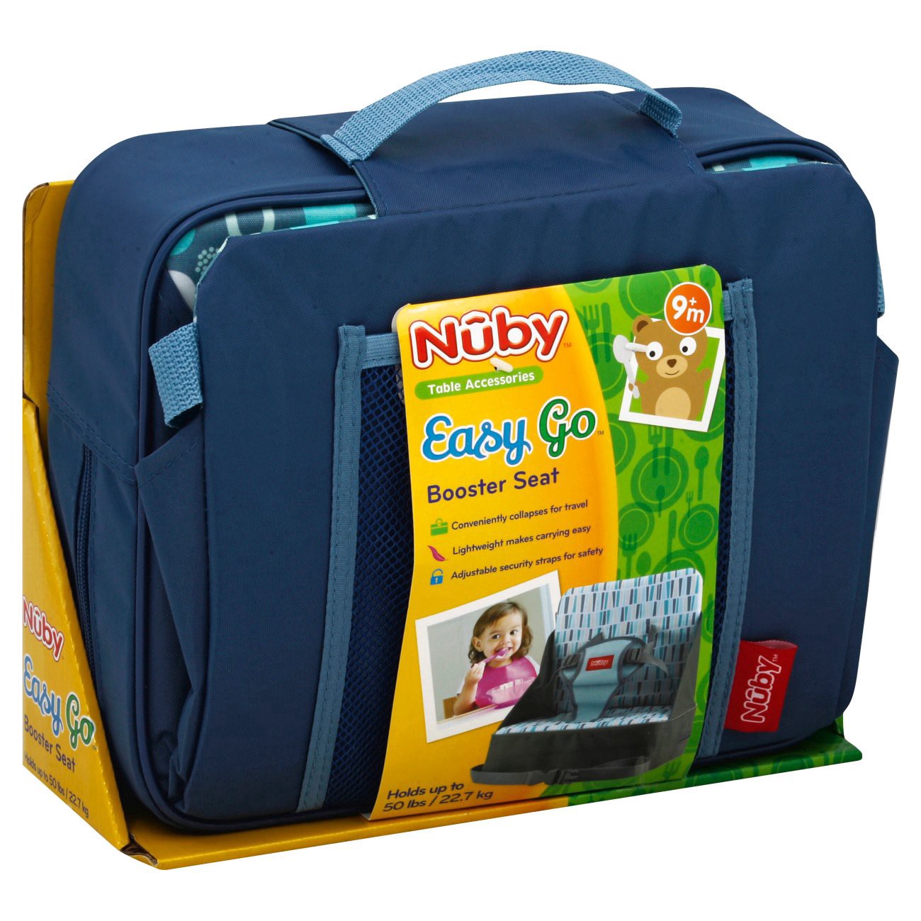 slide 1 of 1, Nuby Easy Go Booster Seat 9M, 1 ct