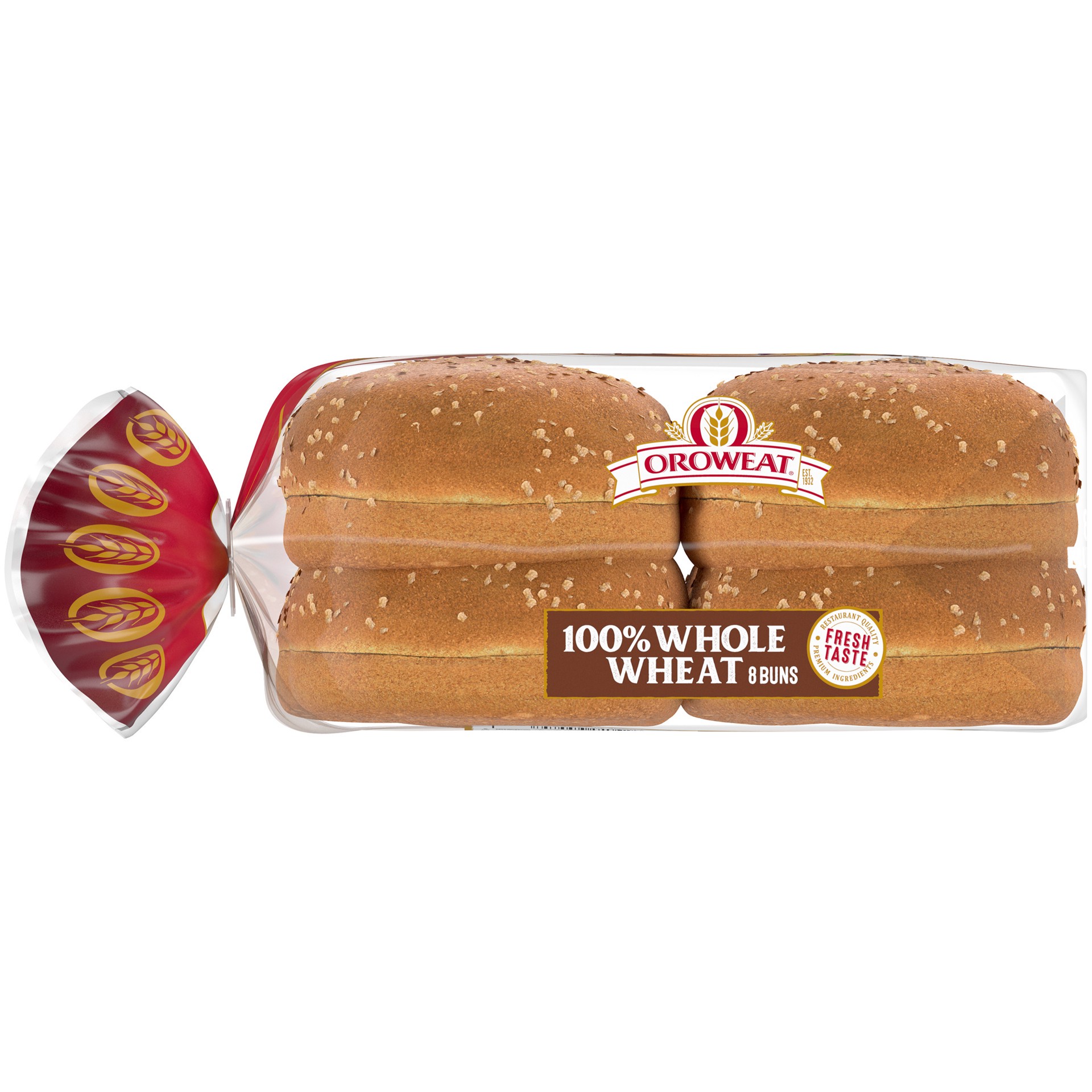 slide 5 of 5, Oroweat Whole Grains 100% Whole Wheat Sandwich Buns 8 Ct 16 Oz, 16 oz