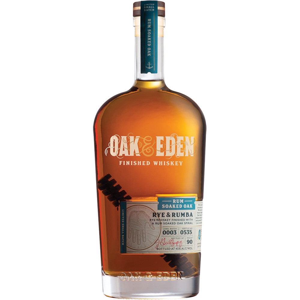 slide 1 of 1, Oak & Eden Rye & Rumba, 750 ml