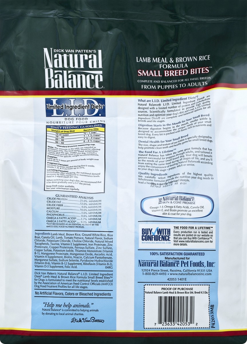 slide 3 of 6, Natural Balance Dog Food 4.5 lb, 4.5 lb