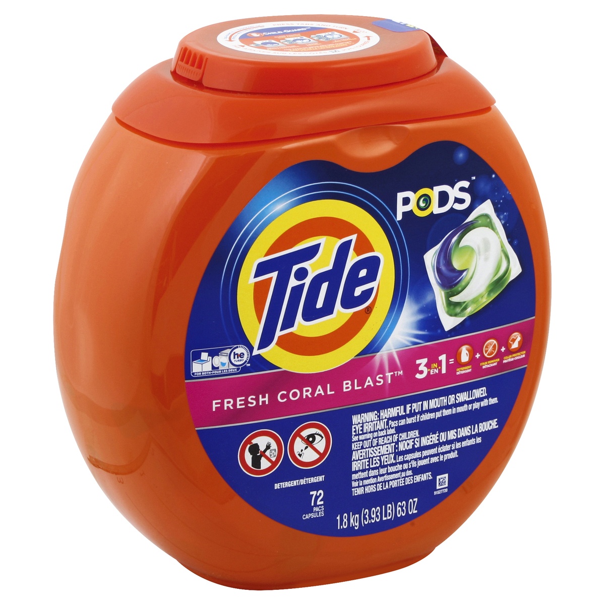 slide 1 of 1, Tide Detergent 72 ea, 72 ct