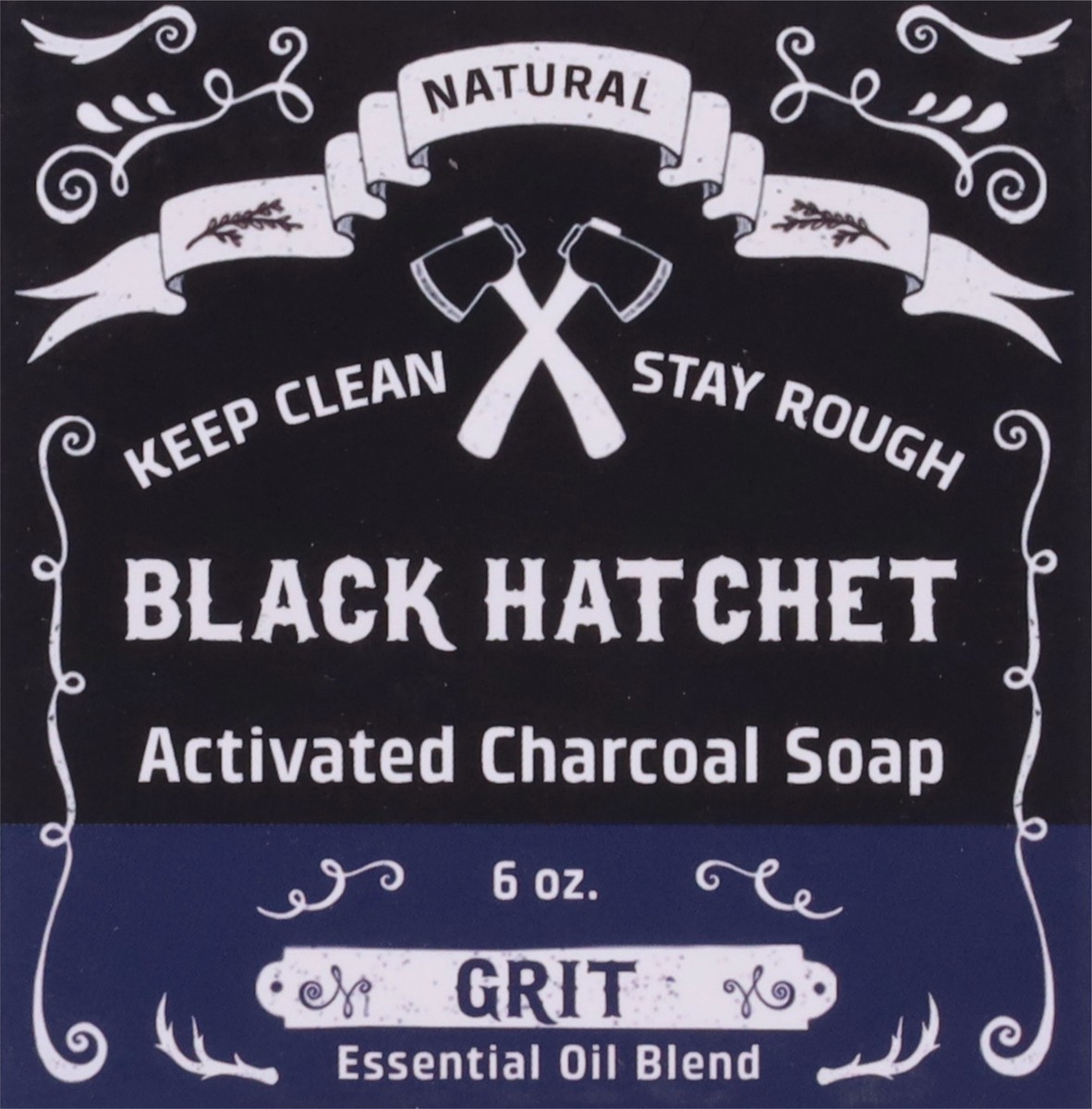 slide 7 of 12, Black Hatchet Activated Charcoal Grit Soap 6 oz, 6 oz