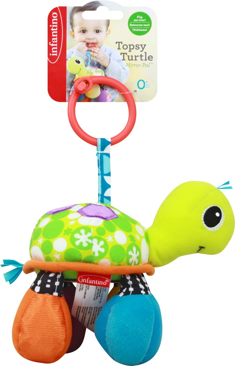 slide 1 of 11, Infantino Mirror Pal Topsy Turtle 0+ Months Toy 1 ea, 1 ct