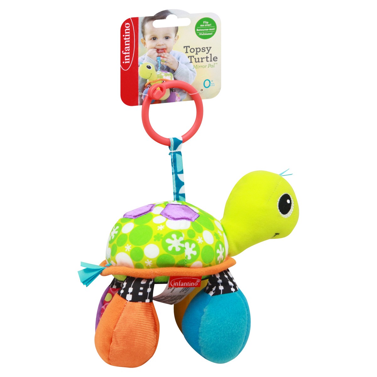 slide 9 of 11, Infantino Mirror Pal Topsy Turtle 0+ Months Toy 1 ea, 1 ct