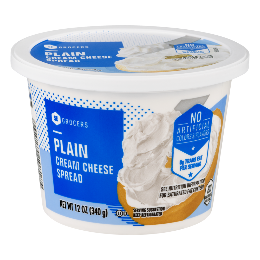 slide 1 of 1, SE Grocers Cream Cheese Spread Plain, 12 oz