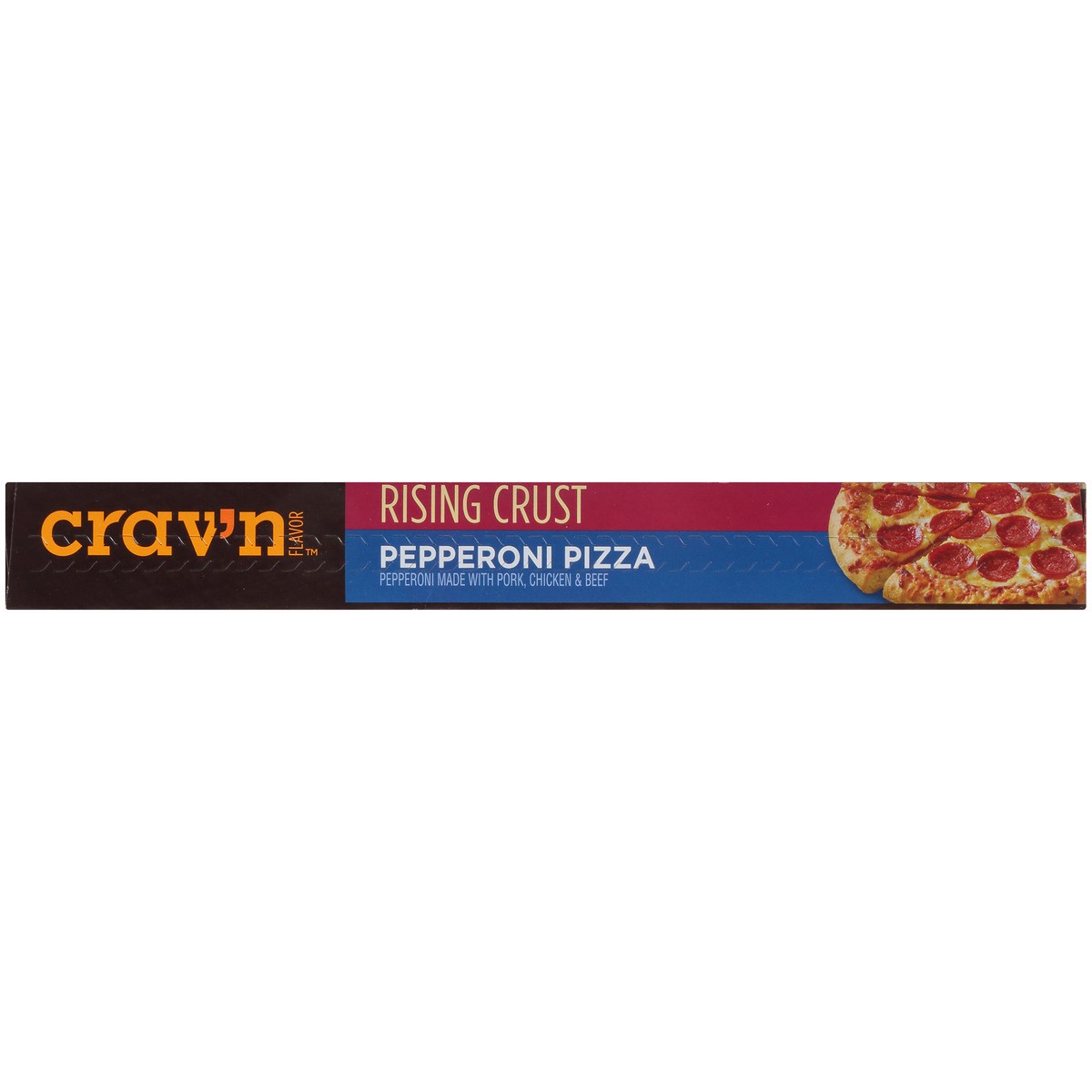 slide 9 of 10, Crav'n Flavor Pepperoni Rising Crust Pizza, 28.3 oz