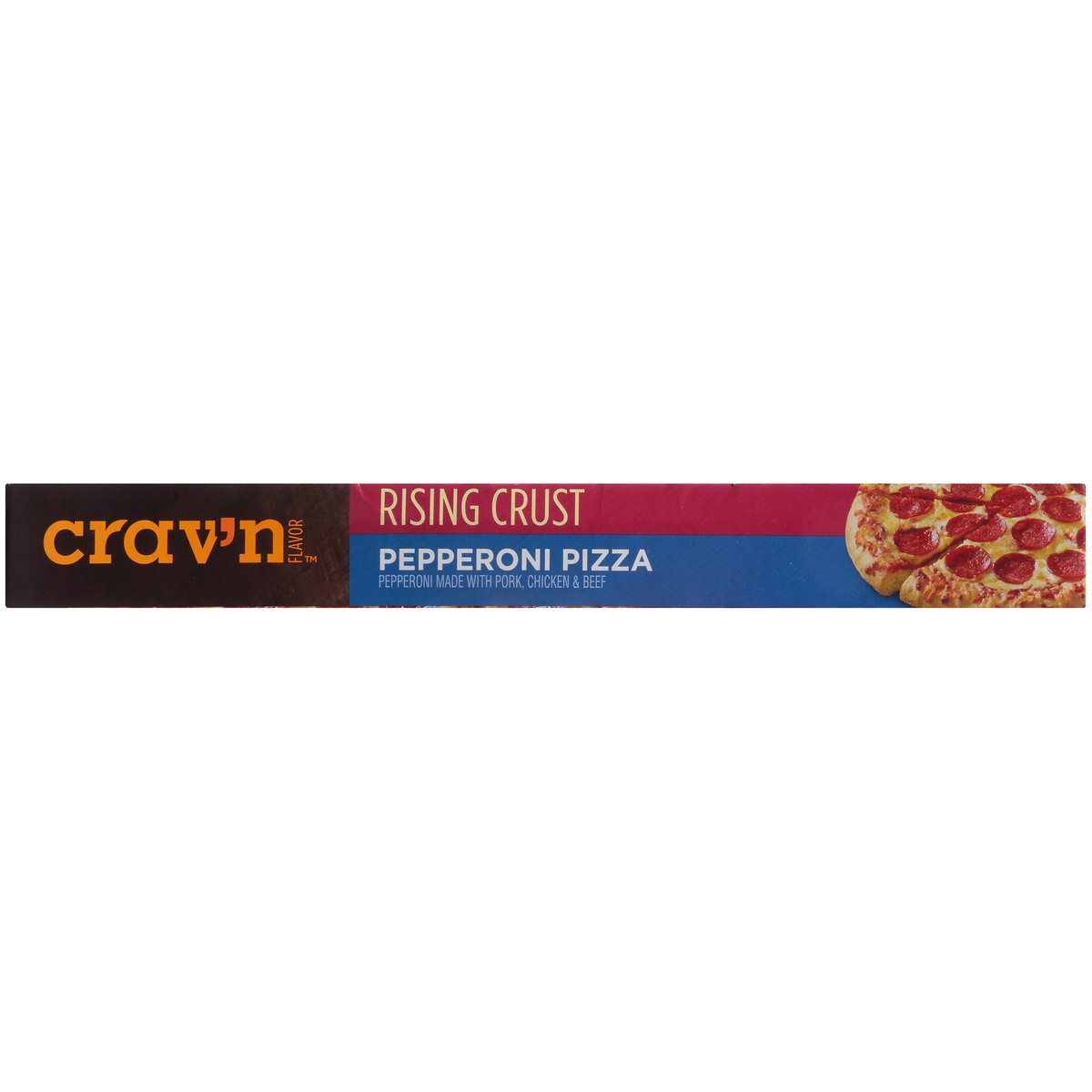 slide 7 of 10, Crav'n Flavor Pepperoni Rising Crust Pizza, 28.3 oz