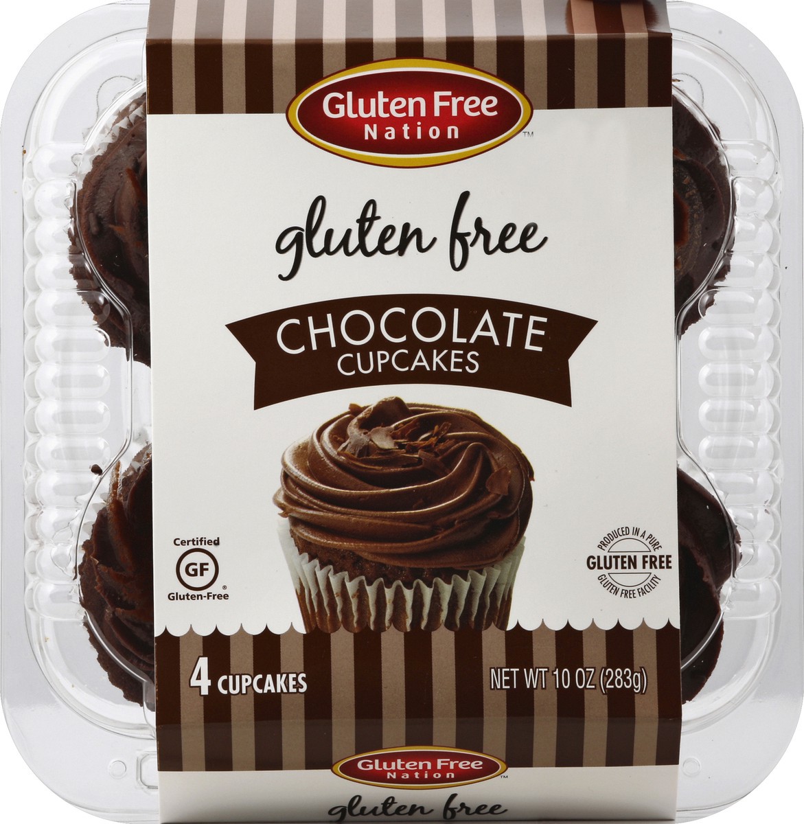 slide 6 of 6, Gluten Free Nation Cupcakes 4 ea, 4 ct