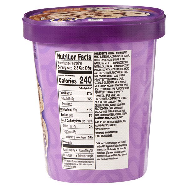 slide 9 of 25, Purple Cow Ice Cream Peanut Butter Cup, 1.5 qt