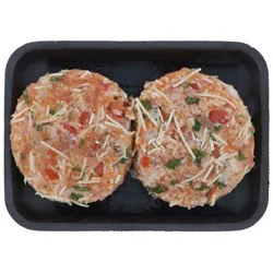 H-E-B Fish Market Salmon Burger Patties - Bruschetta