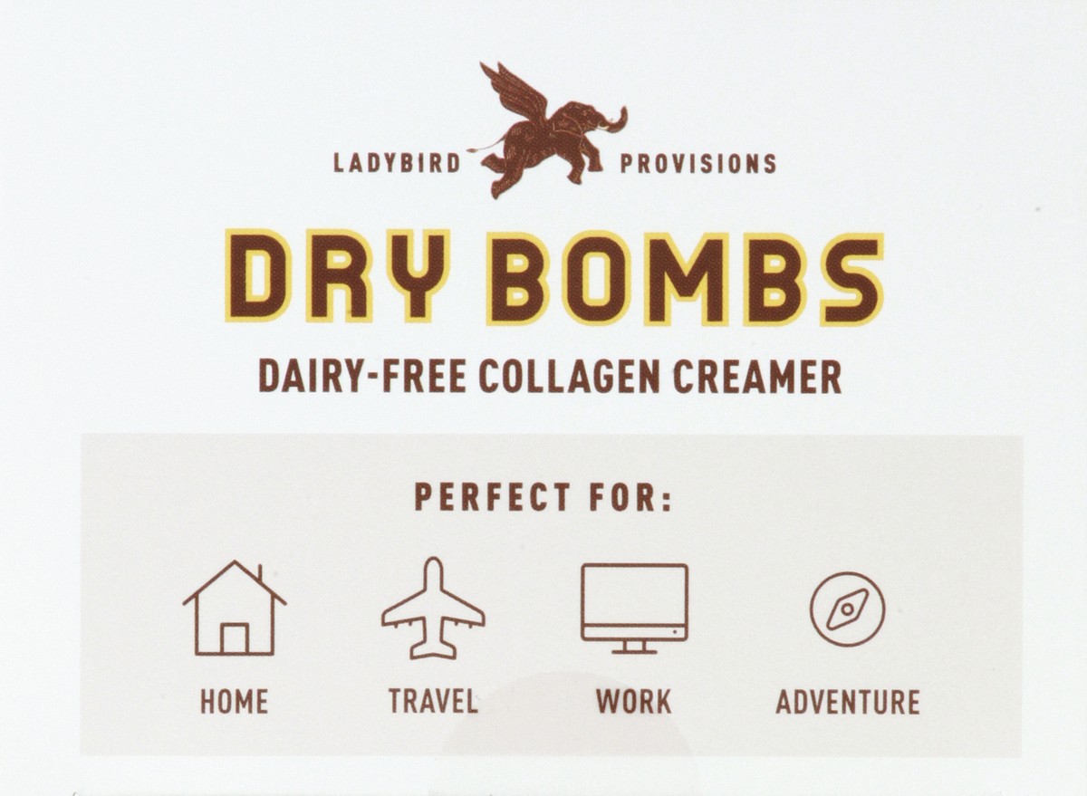 slide 9 of 9, Ladybird Provisions Dry Bombs Vanilla Cinnamon Collagen Creamer 4.9 oz, 4.9 oz