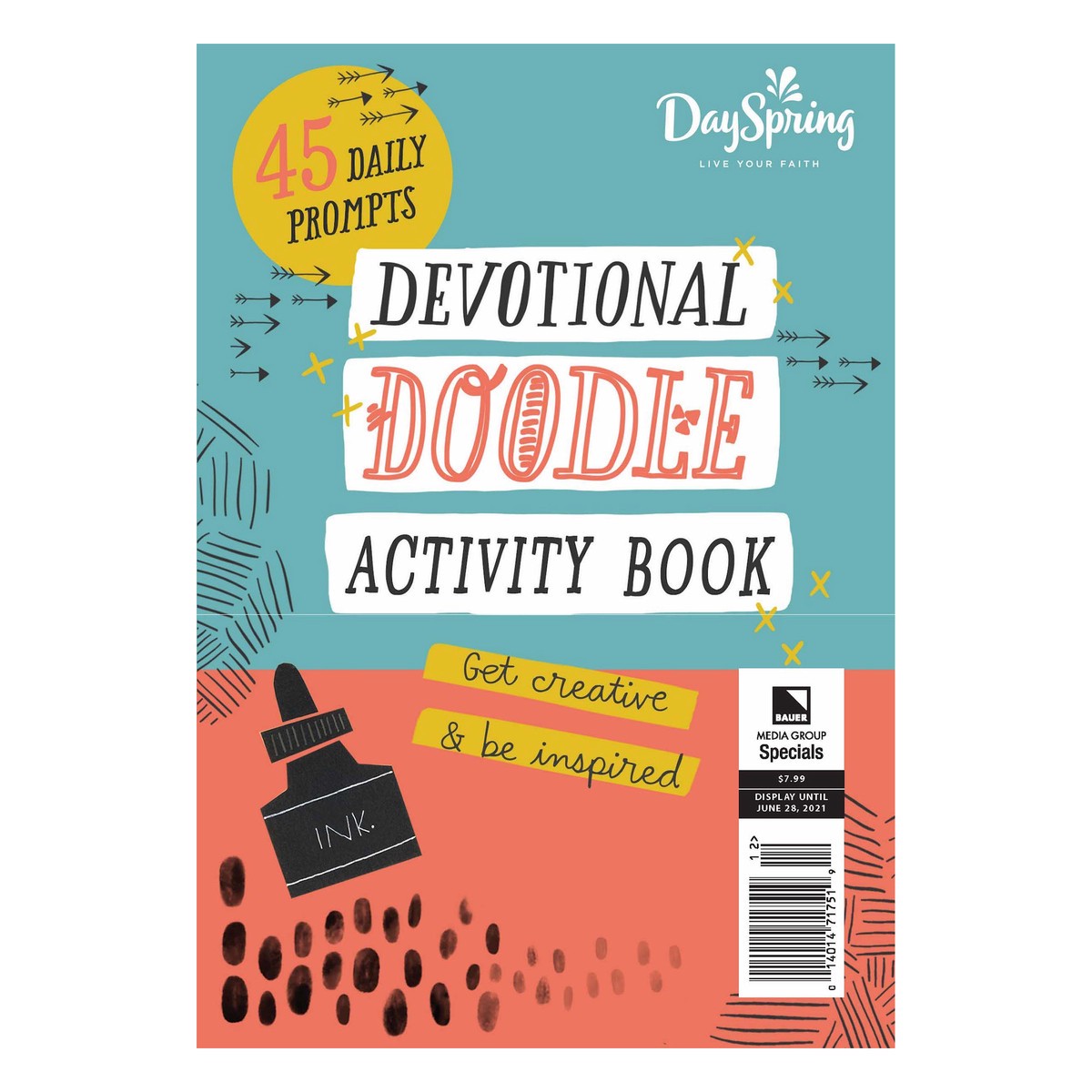 slide 1 of 2, DaySpring Magazine, Devotional Doodle, Activity Book, June 2021, 1 ct