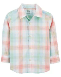 Carter's Carters Baby Plaid Button-Down Shirt Multi 24M