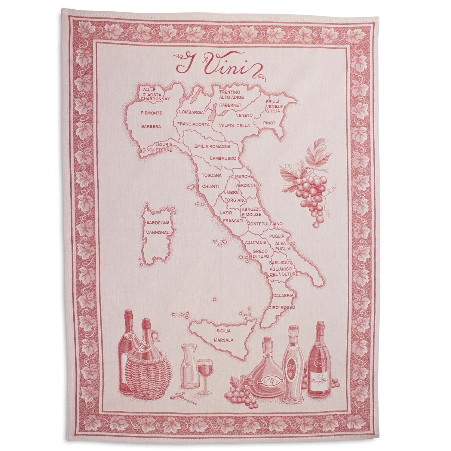slide 1 of 1, Sur La Table Vini Italian Jacquard Kitchen Towel, 30 in x 22 in