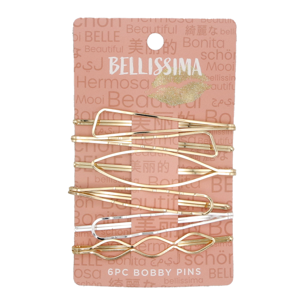 slide 1 of 1, Hy-Vee 6Pc Bellissima Bobby Pins, 1 ct