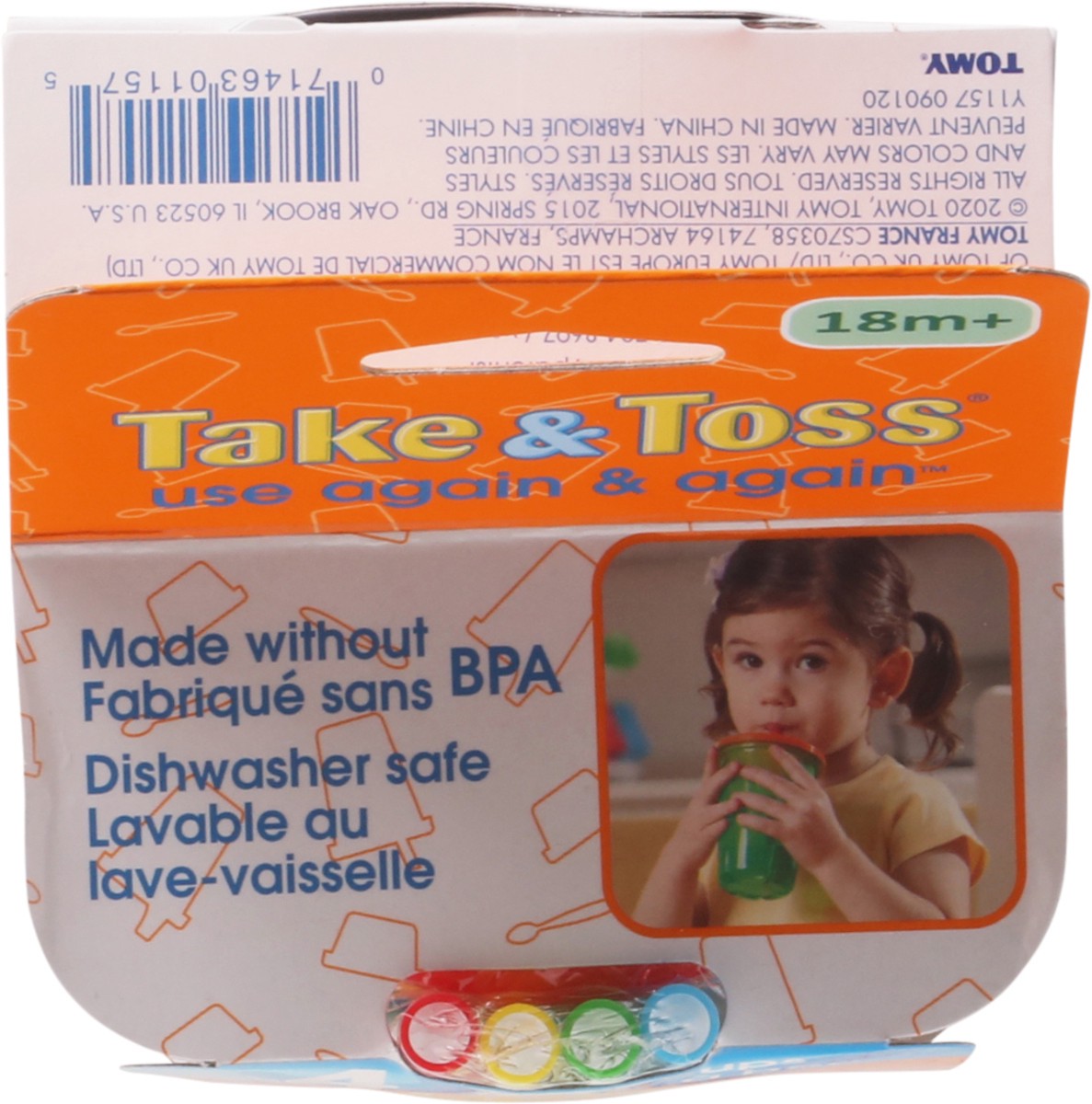 slide 8 of 9, Take & Toss 18M+ 10 Ounce Straw Cups 4 ea, 4 ct