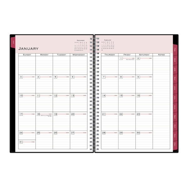 slide 3 of 6, Blue Sky Weekly/Monthly Pp Planner, 7-7/8'' X 11-7/8'', Classic Red, January To December 2021, 116055, 1 ct