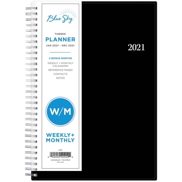 slide 5 of 6, Blue Sky Weekly/Monthly Pp Planner, 7-7/8'' X 11-7/8'', Classic Red, January To December 2021, 116055, 1 ct