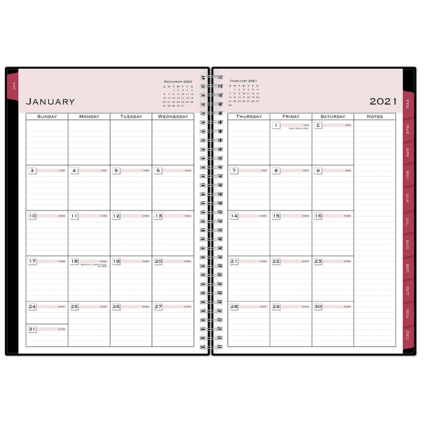 slide 6 of 6, Blue Sky Weekly/Monthly Pp Planner, 7-7/8'' X 11-7/8'', Classic Red, January To December 2021, 116055, 1 ct