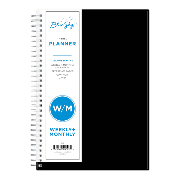 slide 1 of 6, Blue Sky Weekly/Monthly Pp Planner, 7-7/8'' X 11-7/8'', Classic Red, January To December 2021, 116055, 1 ct