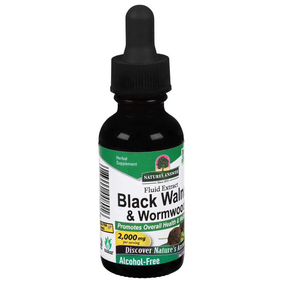 slide 4 of 9, Nature's Answer 2000 mg Black Walnut & Wormwood Fluid Extract 1 fl oz, 1 fl oz