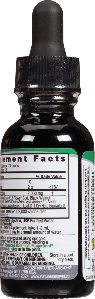 slide 5 of 9, Nature's Answer 2000 mg Black Walnut & Wormwood Fluid Extract 1 fl oz, 1 fl oz