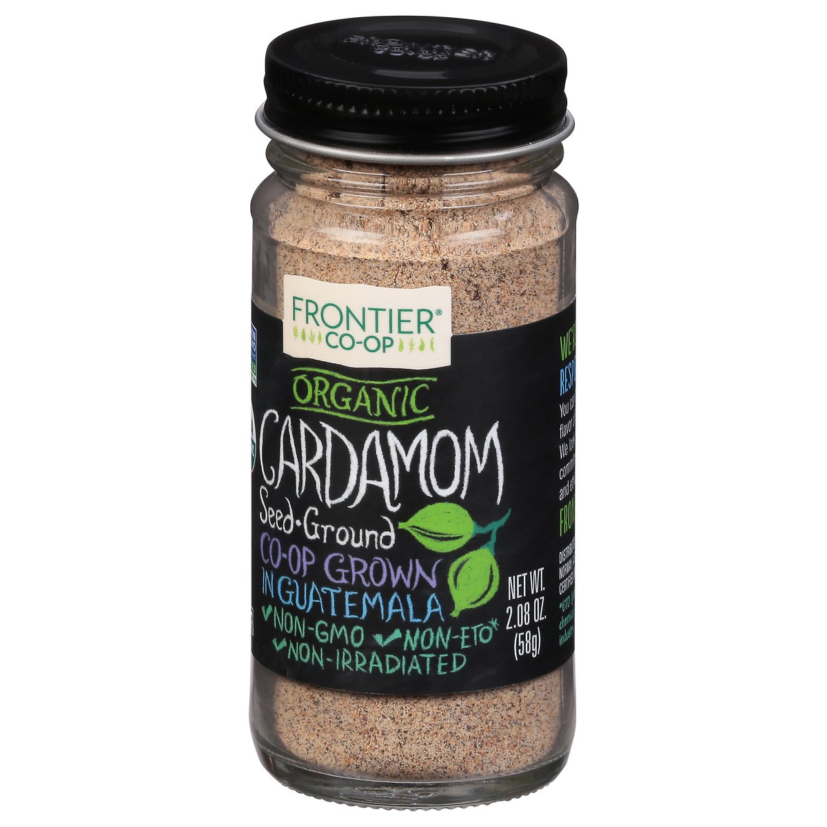 slide 3 of 10, Frontier Co-Op Organic Ground Cardamom Seed 2.08 oz, 2.08 oz