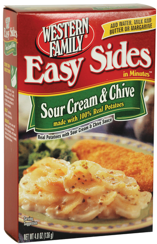 slide 1 of 1, Western Family Potato Sour Cream/Chive, 4.8 oz