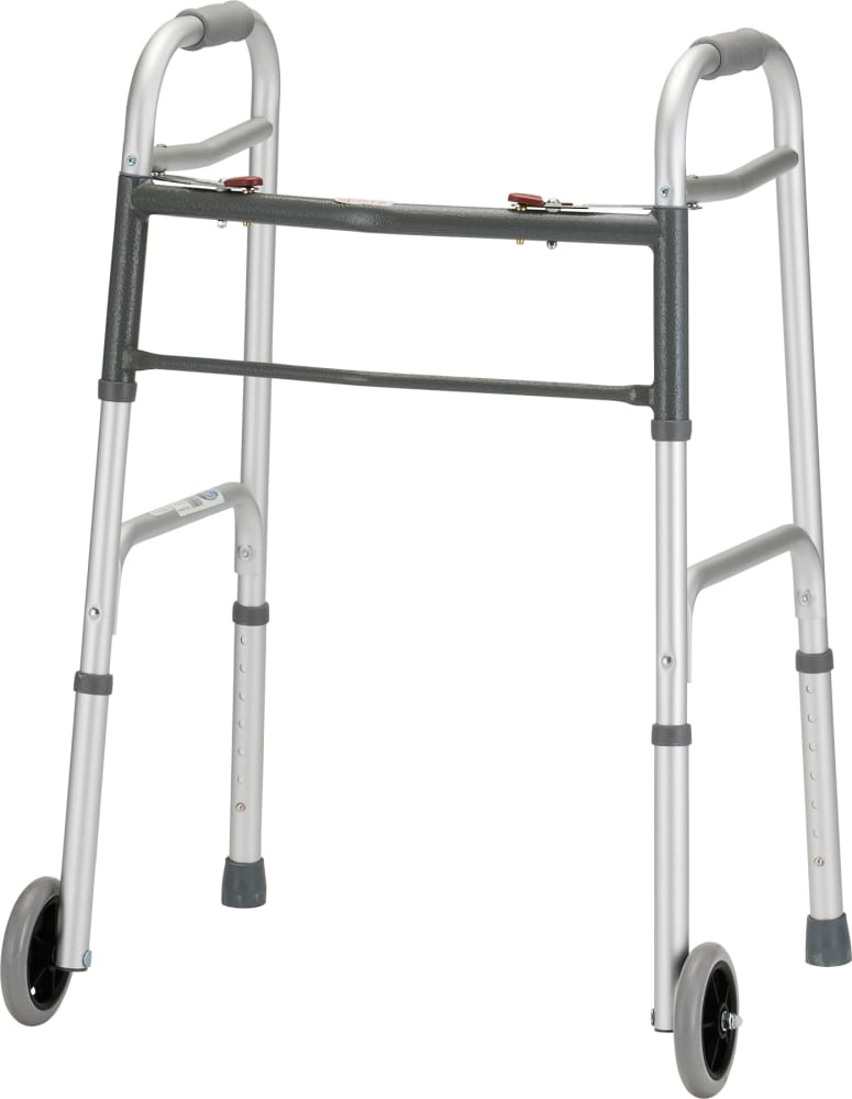 slide 1 of 1, Nova Folding Walker - Silver, 1 ct